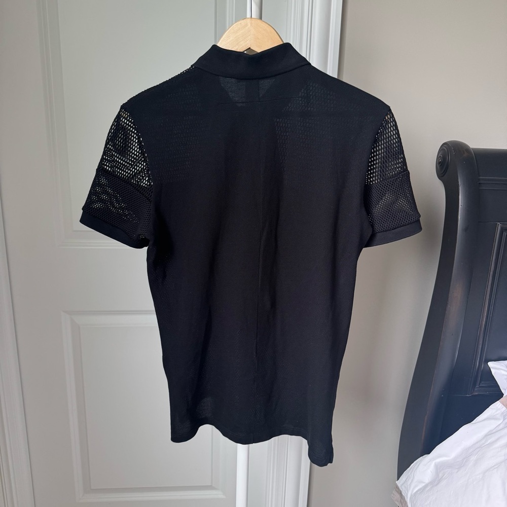 Givenchy Black Polo with Sheer Mesh Panels - Picture 7 of 7